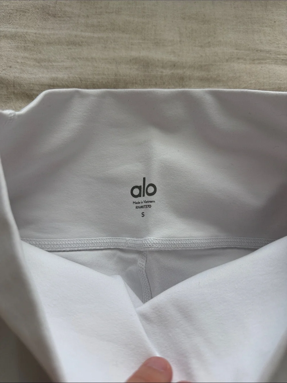 Alo Sheer High Waste Leggings - White